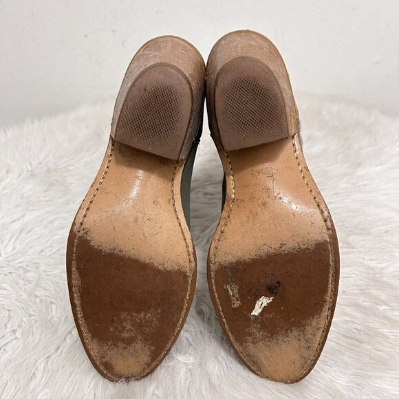 ACME Made in USA Gray Leather Western Cowboy Work Tall Rider Boots Men's 6.5 D - Picture 8 of 9